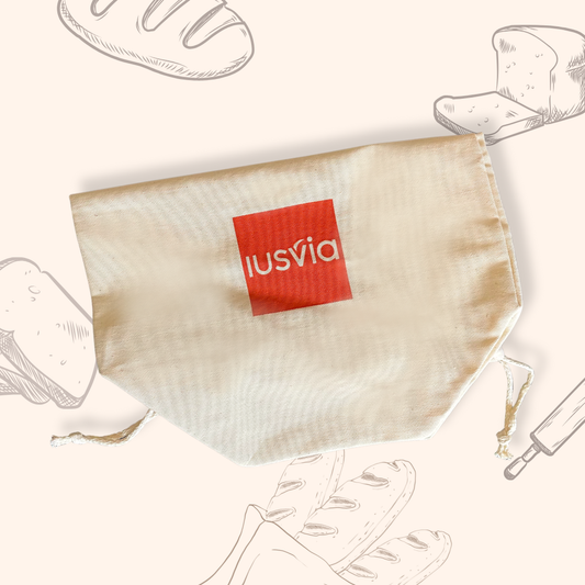 sacca di cotone per conservare il pane firmata iusvia